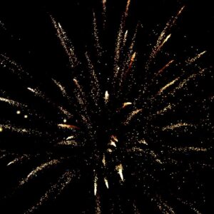 A stunning display of colorful fireworks illuminating the night sky.